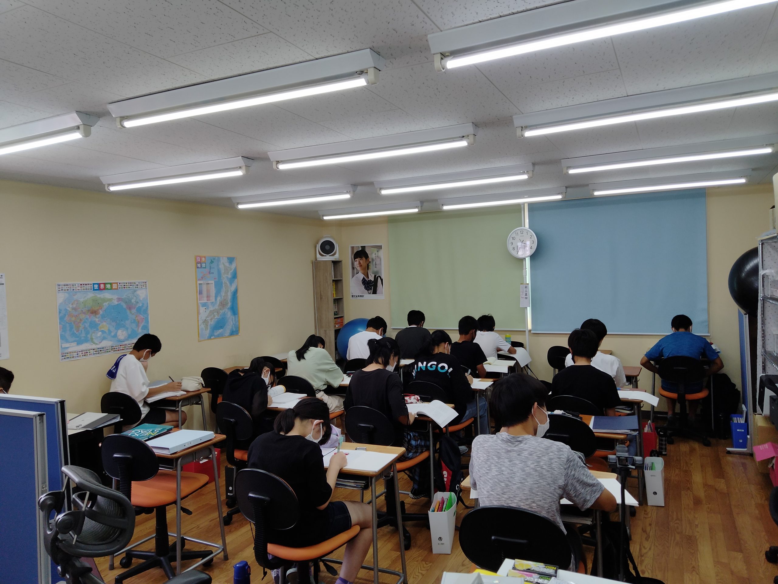 夏期講習中の風景